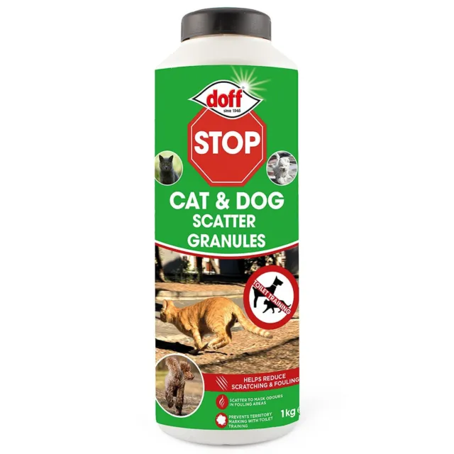 Doff Cat Dog Scatter Repellent Granules Deter No Fouling Repel Deterrent - 1 Kg