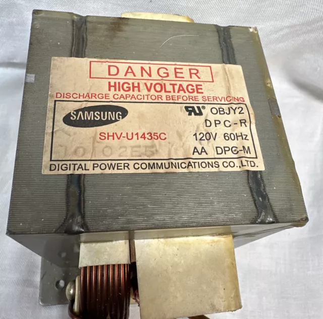 Samsung Microwave Transformer # SHV-U1435C-OBJY2 High Voltage SCE6