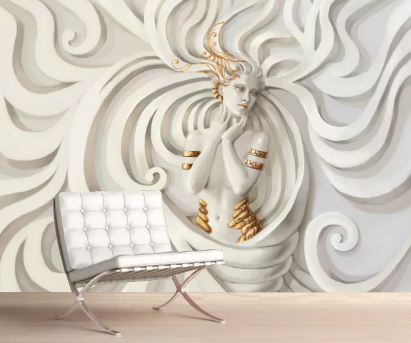 3D MEDUSA Wallpaper Wall Mural Picture Any Room Simply Peel and Stick 073