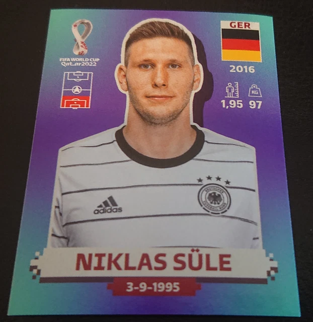 PANINI WORLD CUP 2022 Qatar Stickers GER10 GERMANY NIKLAS SULE £2
