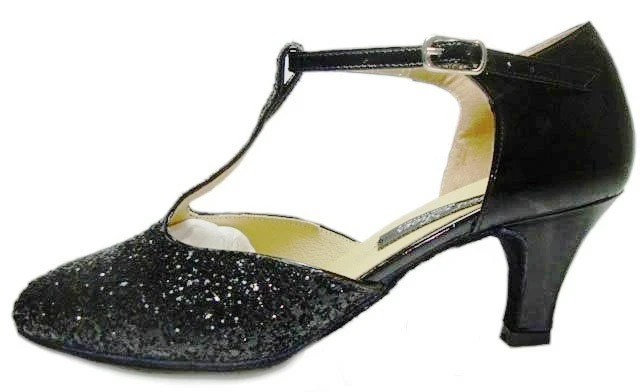 MONDIAL SHOES 01 scarpe da ballo donna tacco 70 R nere basse