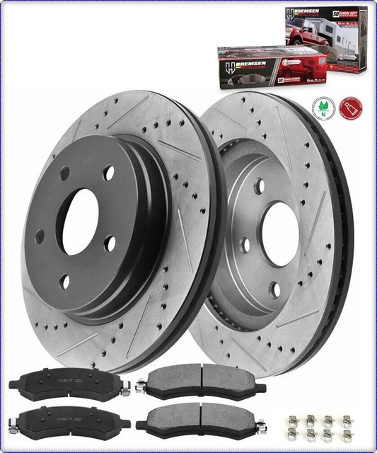 Kit Disques + Plaquettes De Frein Avant FORÉ - Pour Dodge Challenger 2009-2018 - 345mm