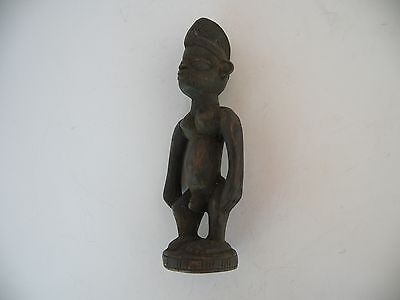 Yoruba tribe wood carving, statue, sculpture, figure African folk art, primitive
