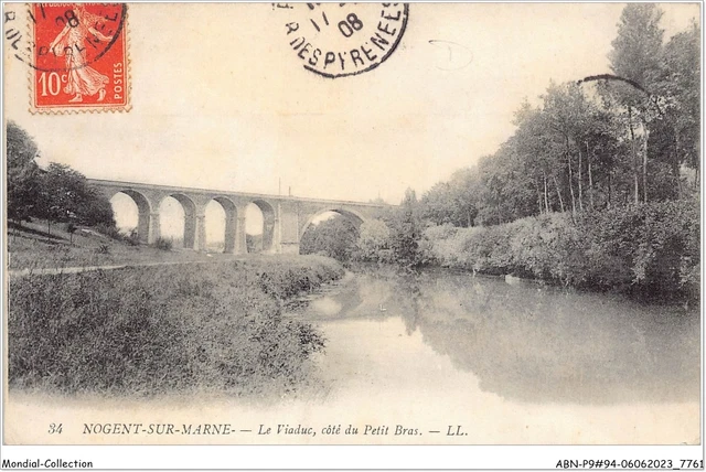 ABNP9-94-0810 - NOGENT-SUR-MARNE - le viaduc - cote du petit bras