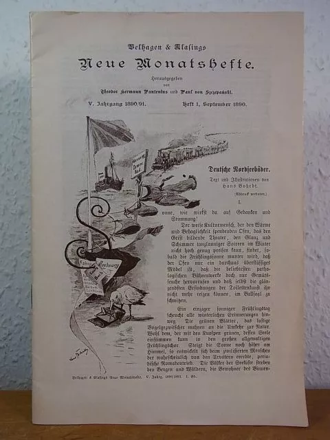 Deutsche Nordseebäder. Velhagen & Klasings Neue Monatshefte, V. Jahrgang 1890/91