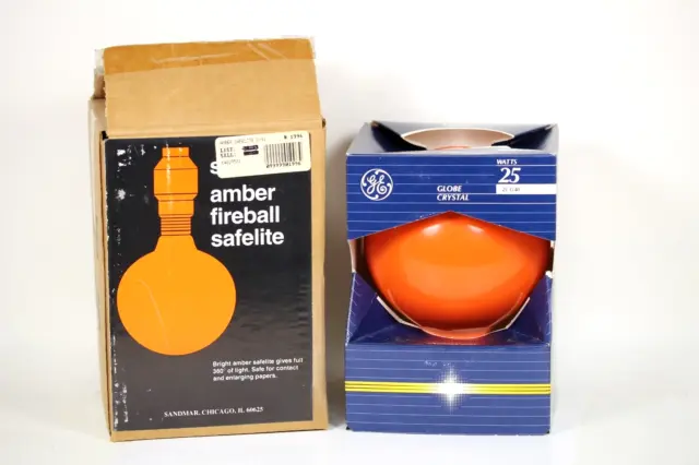Vintage Sandmar Amber Fireball Safelight S-41