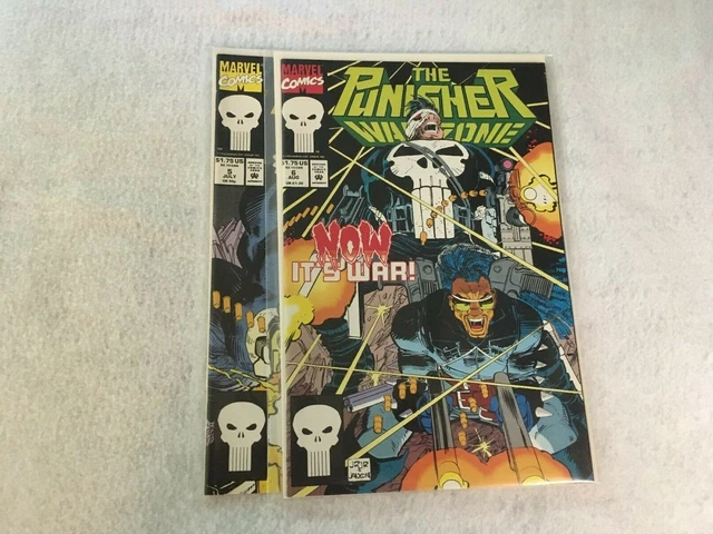 Lot Of 2 - The Punisher War Zone #5 & #6 - 1992 - Marvel Comics - Lot 164
