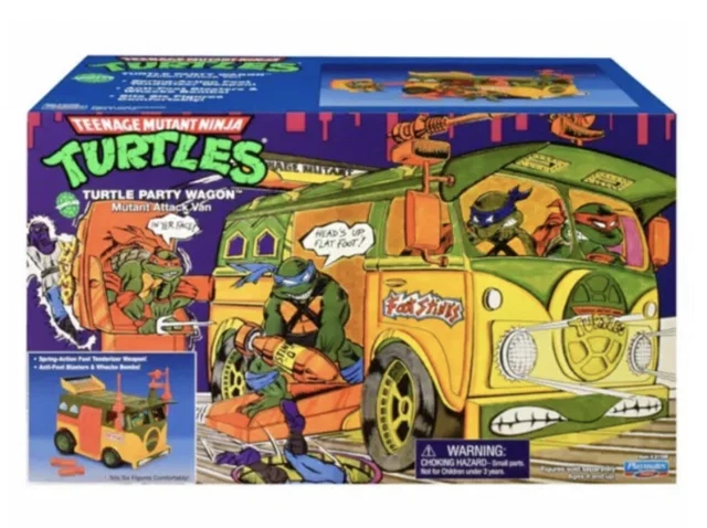 Tmnt Teenage Mutant Ninja Turtles Party Wagaon Playmates Retro Classic New