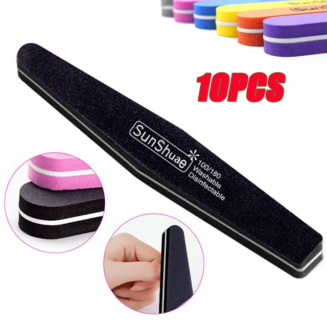 10pc tampone per chiodo diamante tampone unghie lavabile per lucidare utensil ba