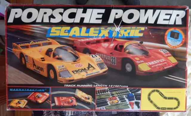 Scalextric Porche Power Slot Car Racing Set