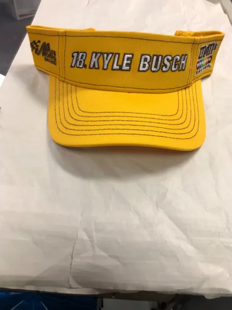 Kyle Busch 2021 #18 M & M da Corsa Giallo, Adulti Visiera