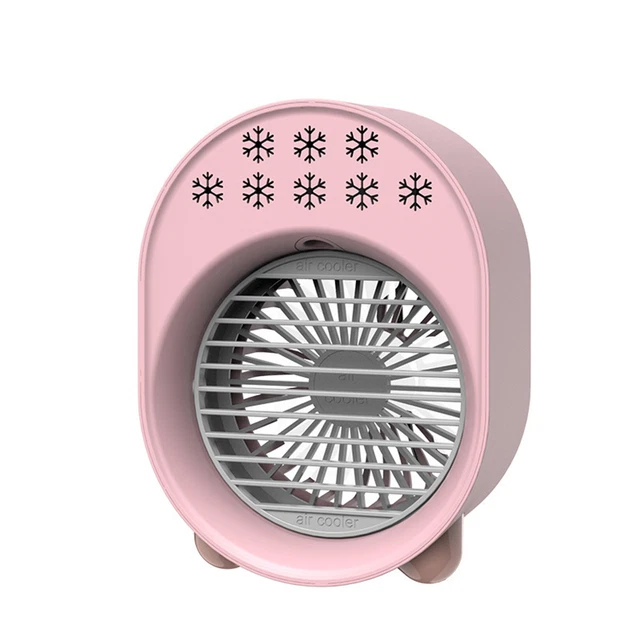 Table Fan with Light Effect Multi-purpose Mini Water Misting Fan Portable