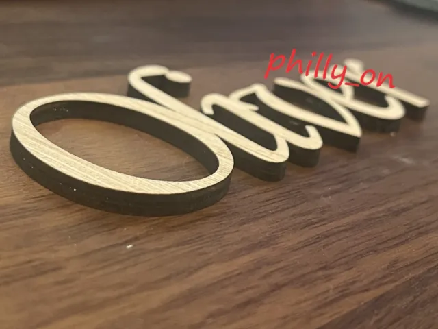 Personalized Custom Name Sign Laser Cut Out Wood Sign with Your Name