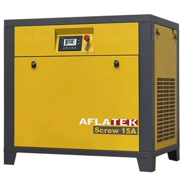 NUOVO compressore a vite Aflatek 15A 11kW 10 bar 1320l/min (1,32 m3/min) 380V