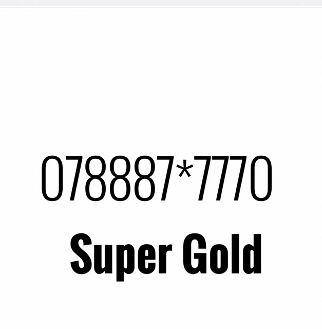 Gold Vip Business Easy Memorable Mobile Phone Number Platinum Sim