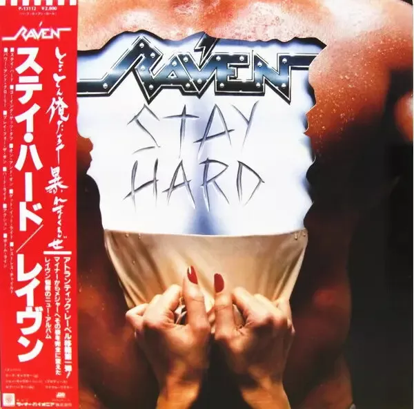 Raven Stay Hard OBI + INSERT NEAR MINT Atlantic Vinyl LP