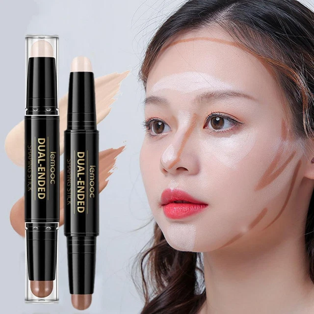 Double Head Repair Stick Highlight Concealer Nose Pencil Hairline Shadow G7E1