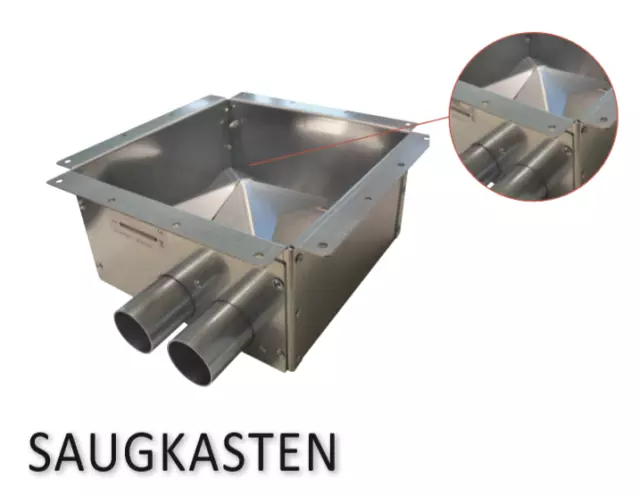 Saugkasten Avec Buse D'Pelletsaugsystem Système D'Aspiration Pellet Pellertlader