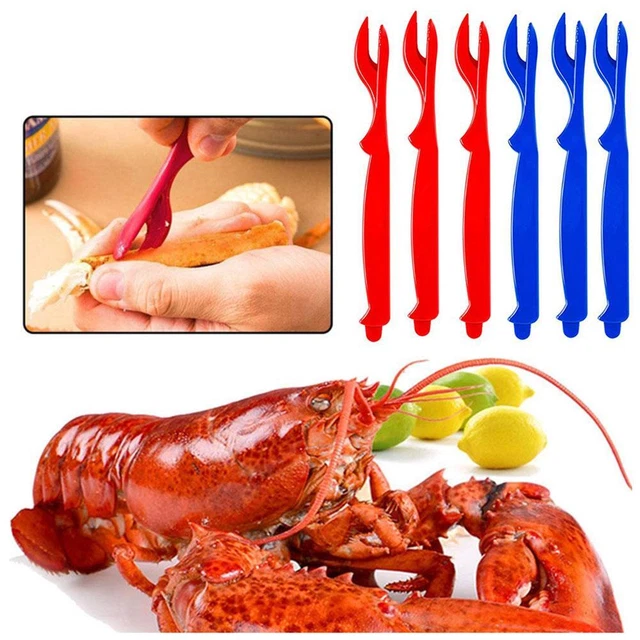 10 piezas herramienta de selección de galletas de mariscos para cangrejo cangrejo cangrejo camarones camarones,