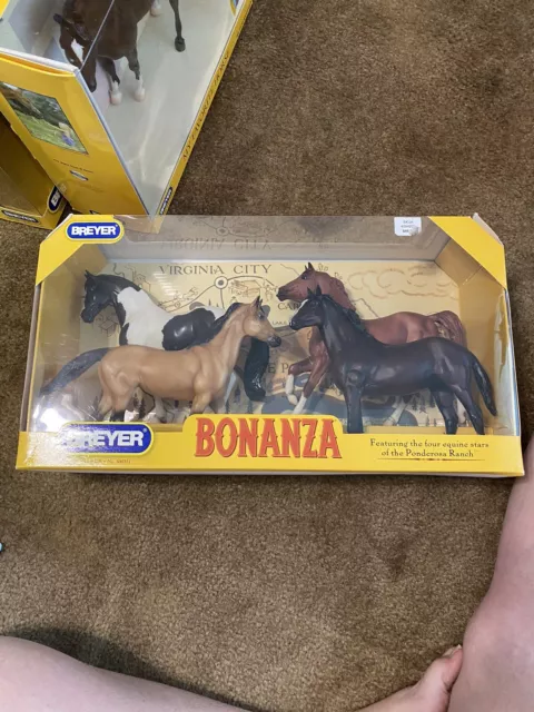 Breyer Bonanza 4 Horses Set Nrfb 1959-2009 50 Year Anniversary Rare