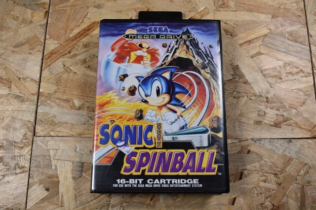 ORIGINAL SEGA MEGA DRIVE Sonic The Hedgehog Spinball ~ Boxed with ...