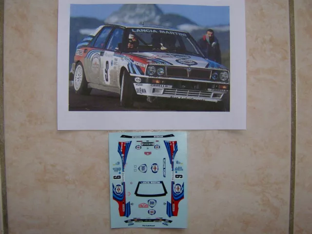 Lancia Delta Hf Integrale 16V Rallye Monte Carlo 1991 Juha Kankkunen Decals