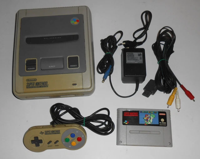 Pal Console CONSOLE SUPER NINTENDO SNES Originale PAL + Supermario World EUR 59,99 ...