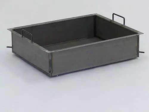 15 cm tiefe Pfanne aus 3mm EDELSTAHL für Gasgrill 3flammig MADE IN GERMANY