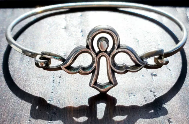 Retired James Avery Rare Angel Hook-On Bracelet Size Medium