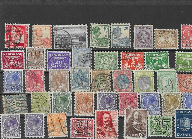 Briefmarken Niederlande gutes altes Lot mit Kolonien gestempelt