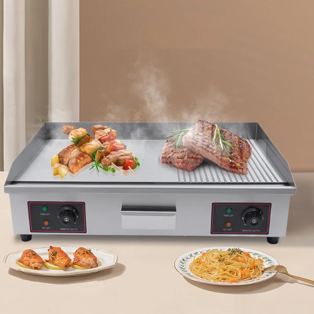 29& COMMERCIAL ELECTRIC Countertop Griddle Flat Top Grill Hot Plate BBQ