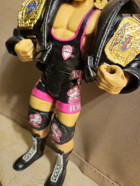 WWE WWF Jakks Classic Owen Hart King of Harts Custom Action Figure 3