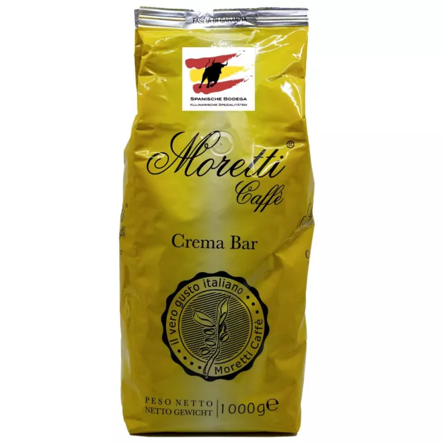 Moretti Caffe Crema Bar Kaffeebohnen 1kg