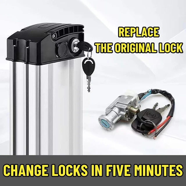 PARTS E BIKE BATTERY Lock With 2 Keys Power Switch Electric