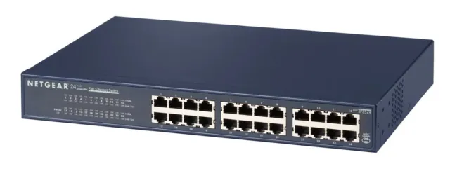 Commutateur NETGEAR ProSafe 24-port 10/100 Mbps Fast Ethernet JFS524-100EUS Neuf
