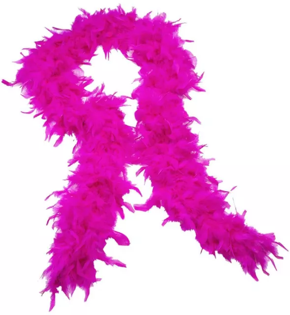 Pink Feather Boa Burlesque Hen Party Scarves Garlands 1920s Fancy Dress  Ladies