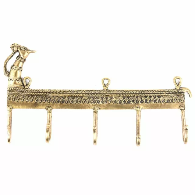 New Vintage Towel Holder Hook  Antique Coat Rack Brass Wall Hook Elongated Camel