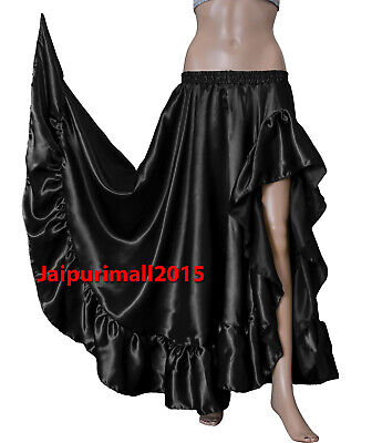 Avoria Adulti Abbigliamento Ventre Danza Donna Raso Anteriore Spacco Dhoti Tribale S55 