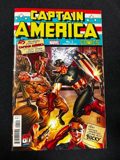 2021 Issue #1 Captain America Anniversary Tribute Mark Brooks Variant Aa 111022