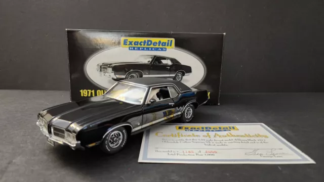 Exact Detail 1971 Oldsmobile Cutlass Supreme Sx Black 1/18 Diecast Sr