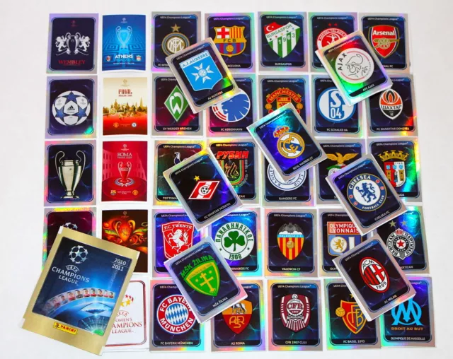 Panini UEFA CHAMPIONS LEAGUE 2010/2011 10/11 - KOMPLETTSATZ COMPLETE SET + Tüte