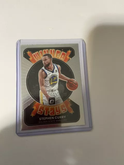 Stephen Curry 2021-22 Donruss Optic Winner Stays Insert #4 Warriors