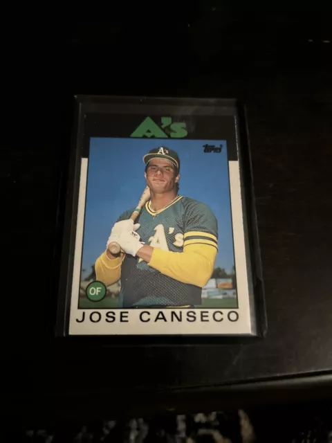 Jose Canseco A's #20T MLB Rookie Baseball Card 1986 Topps Traded