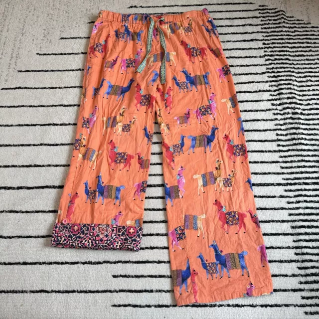 Anthropologie E by Eloise Llama Print Pajama Pants Bottoms Women’s Size Medium