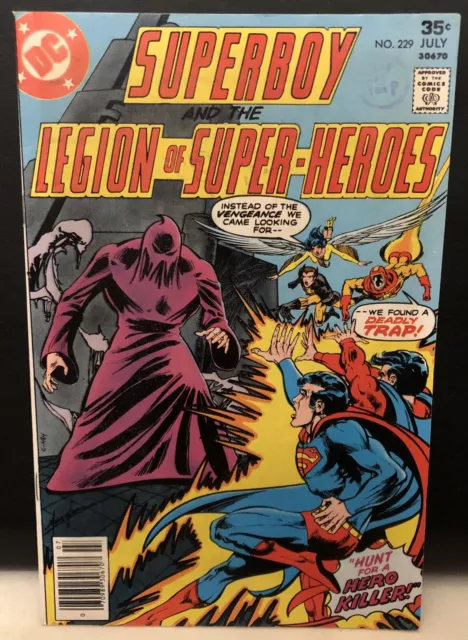 Superboy Legion Of Superheroes #229 Comic , Dc Comics