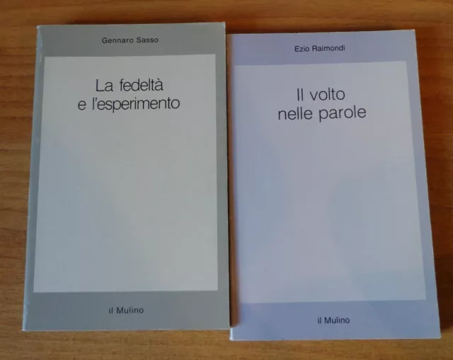 Lotto di 2 volumi editi da "Il Mulino", collana Saggi - Sasso, Raimondi, brossur