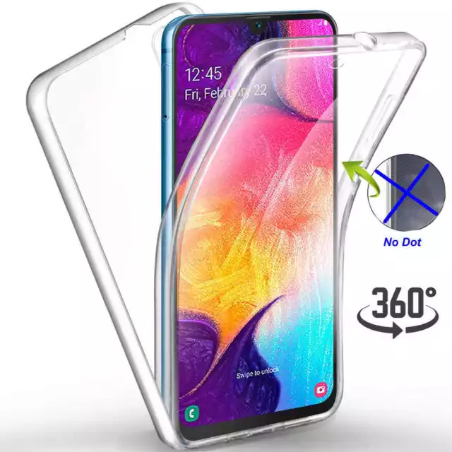 Cover 360 Per Samsung Galaxy A30S Custodia Fronte Retro Trasparente Silicone Tpu