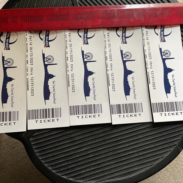 Capital Wheel at National Harbor Ferris Wheel Oxon Hill, MD 5 (FIVE) Tickets