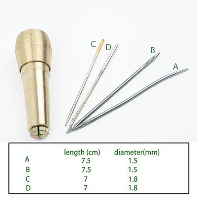 PandaHall 36pcs 6.5mm Acciaio Inossidabile punzoni Leathercraft Metallo dalla A alla Z Lettera 0-9 Numero di timbri Punch Set Strumento con 1pc Maniglia per Artigianale in Pelle 