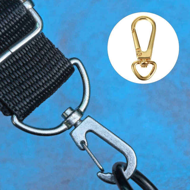 10 PCS Alloy Metal Hook Heavy Duty Keychain Mini Lobster Claw Clasp Golden
